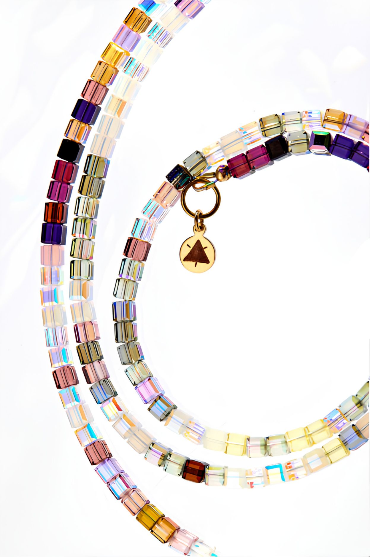 Light Language Necklace close up of Illumination in a circle